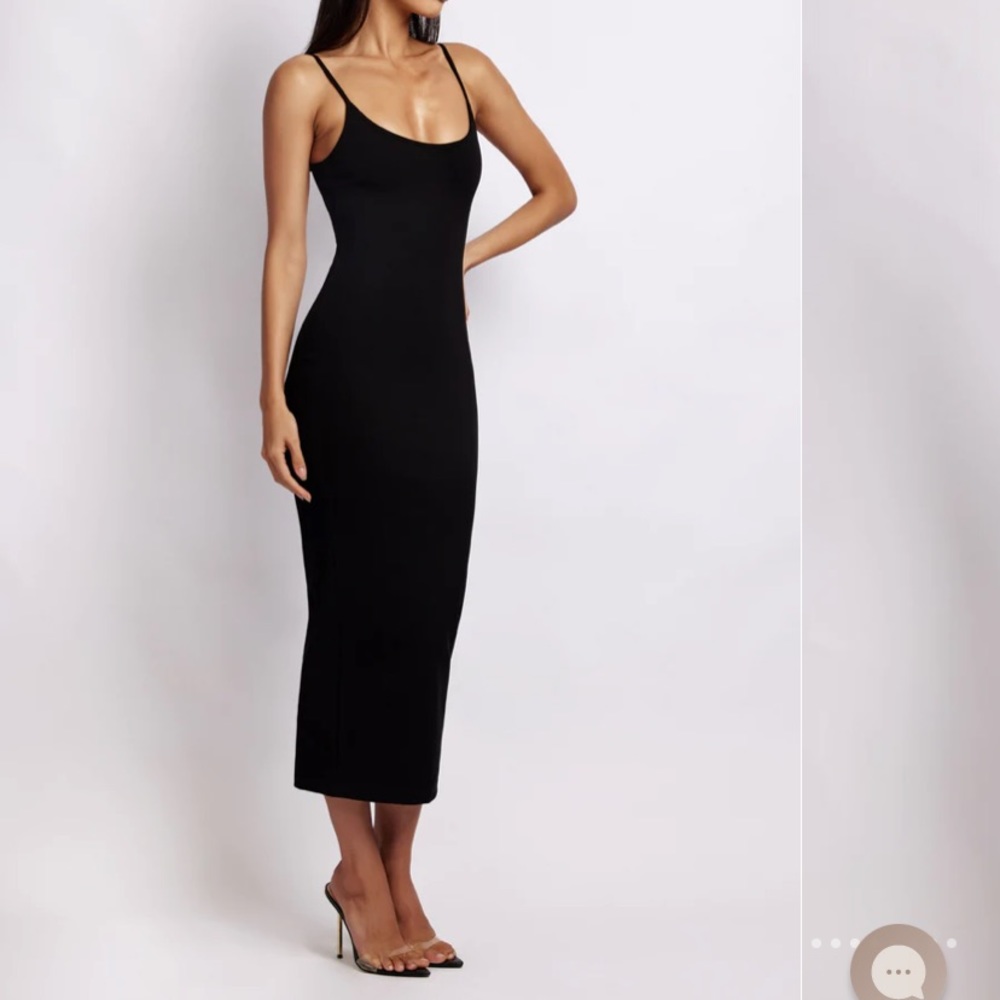 MESHKI NWT Alexis Ribbed Cami Midi Dress - Black size XS